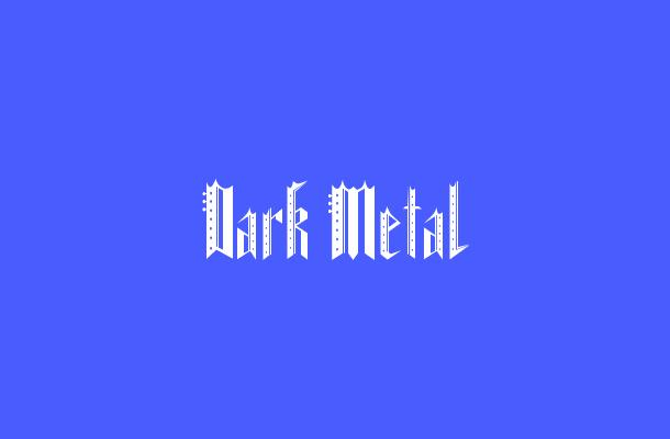 Dark Metal Font