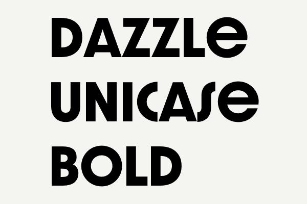 Dazzle Unicase Bold Font