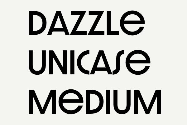 Dazzle Unicase Medium Font