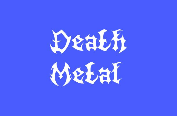 Death Metal Font