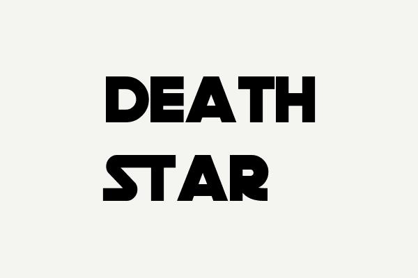 Death Star Font