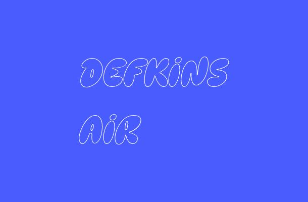 Defkins Air Font