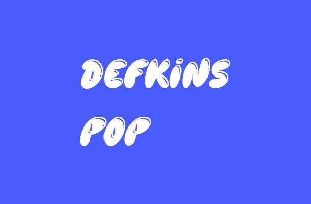 Defkins Pop Font