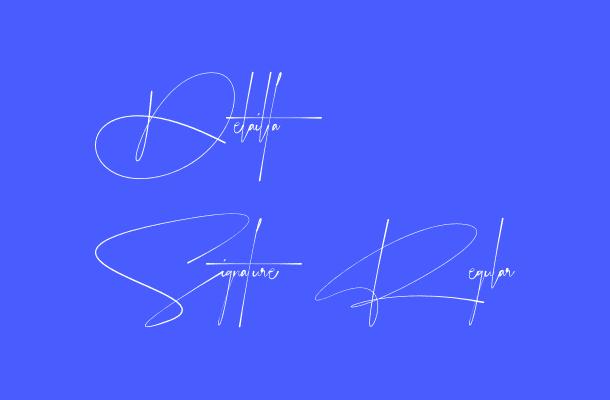 Delailta Signature Regular Font