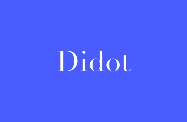 Didot Font