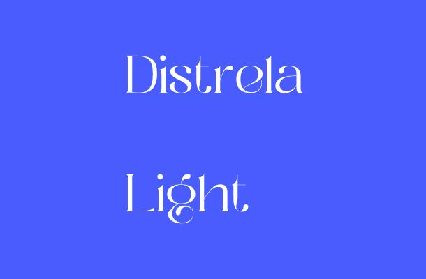 Distrela Light Font