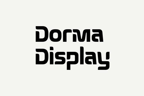 Dorma Display Font