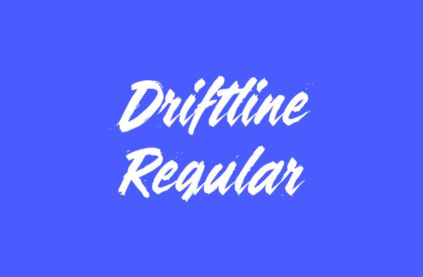 Driftline Regular Font