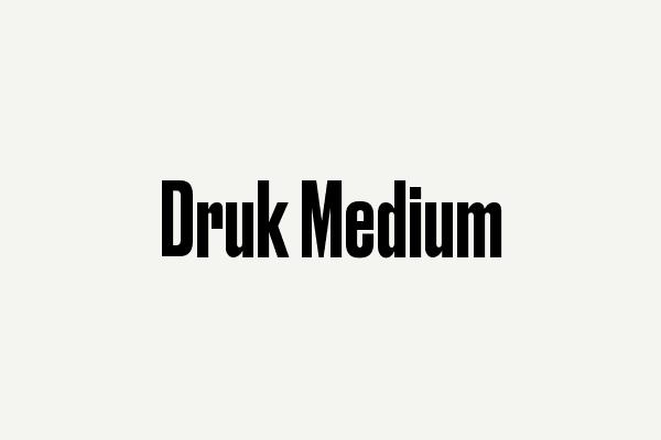 Druk Medium Font