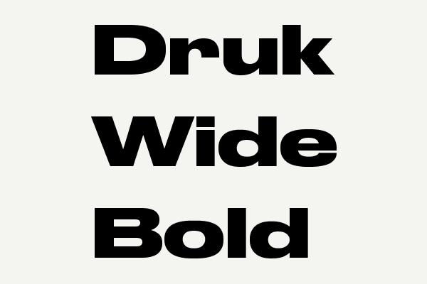 Druk Wide Bold Font