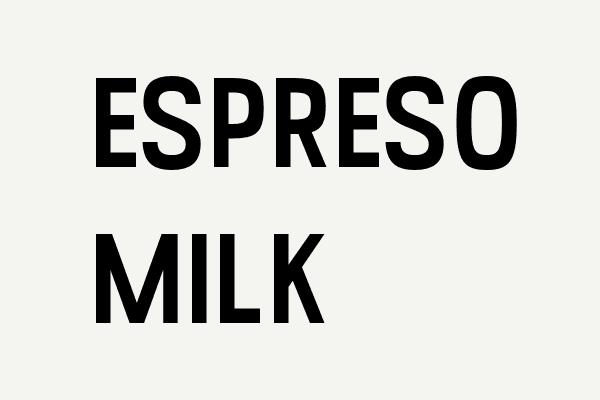 Espreso Milk Font