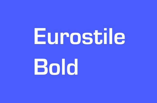 Eurostile Bold Font