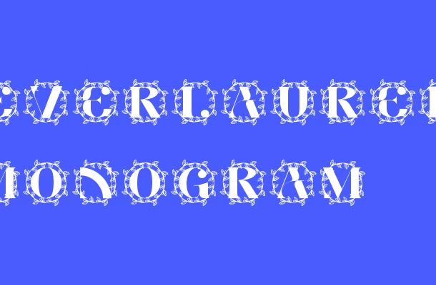 Everlaurel Monogram Font