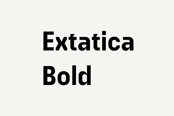 Extatica Bold Font