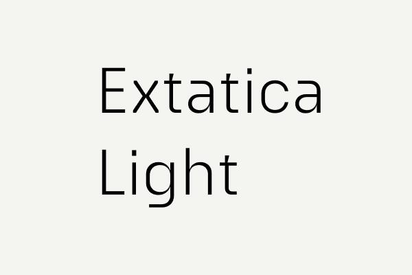 Extatica Light Font