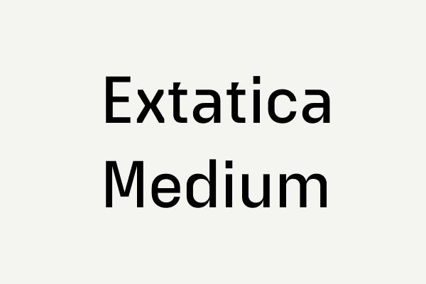 Extatica Medium Font