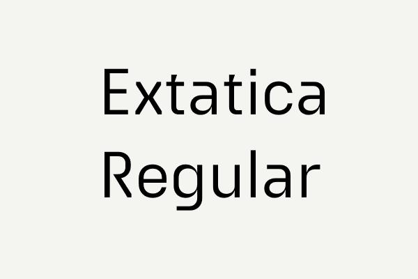 Extatica Regular Font