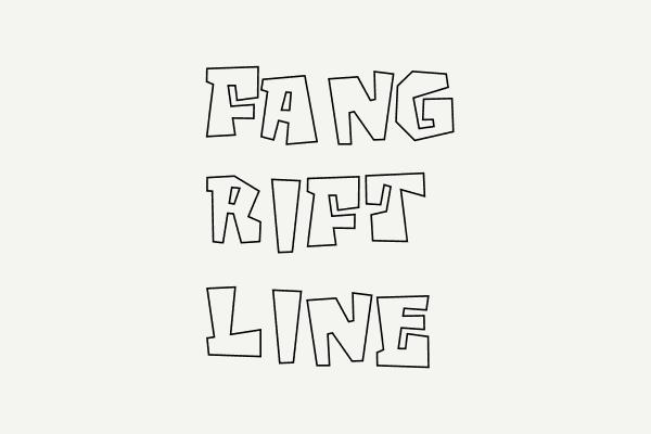 Fang Rift Line Font