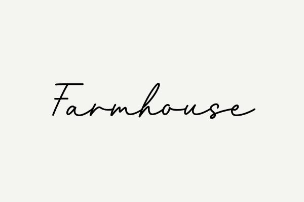 Farmhouse Font