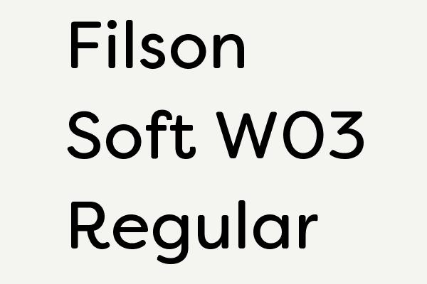 Filson Soft W03 Regular Font