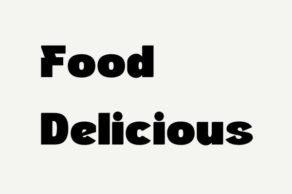 Food Delicious Font