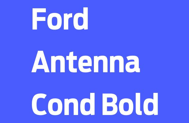 Ford Antenna Cond Bold Font