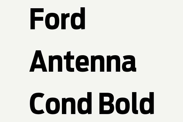Ford Antenna Cond Bold Font