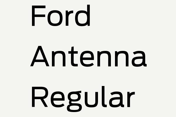 Ford Antenna Regular Font
