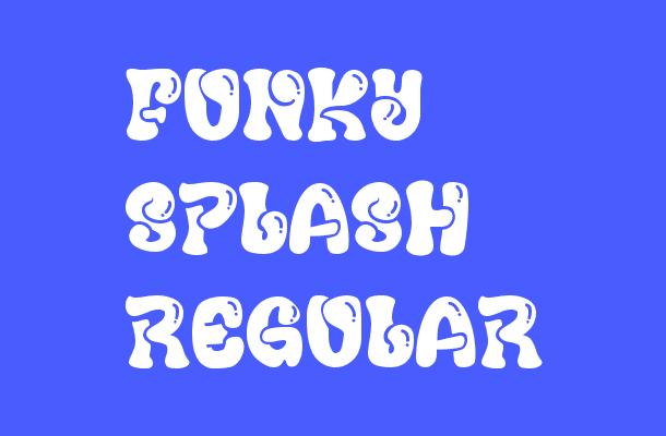 Funky Splash Regular Font