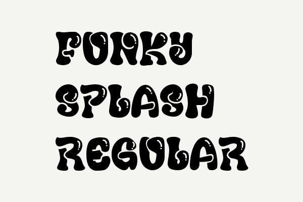 Funky Splash Regular Font