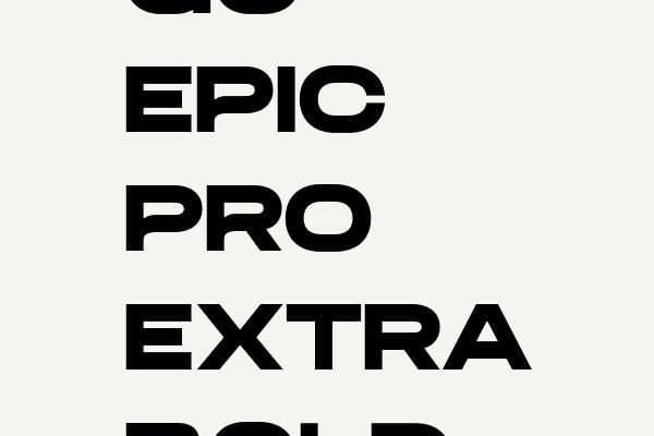 GC EPIC PRO Extra Bold Font