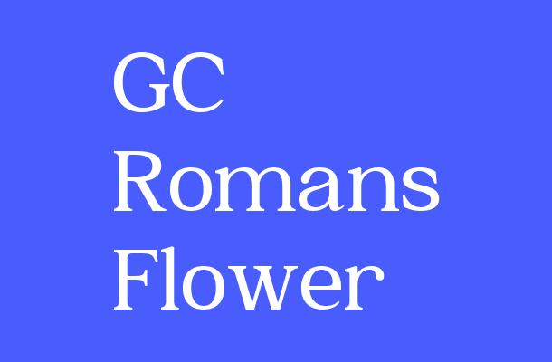 GC Romans Flower Font