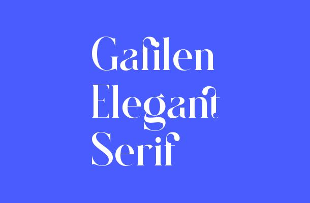 Gafilen Elegant Serif Font