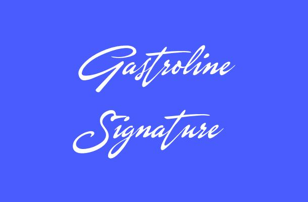 Gastroline Signature Font Font