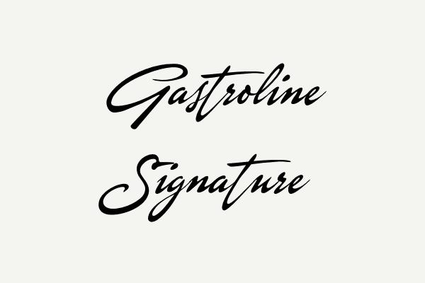 Gastroline Signature Font Font