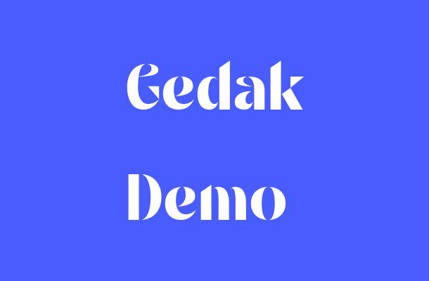 Gedak Demo Font