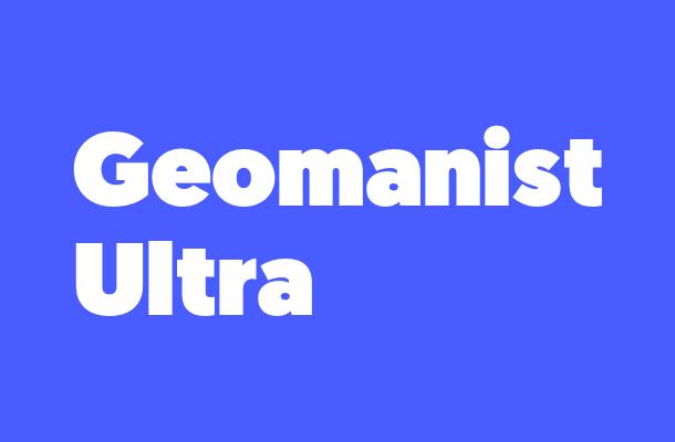 Geomanist-Ultra Font