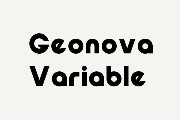 Geonova Variable Font