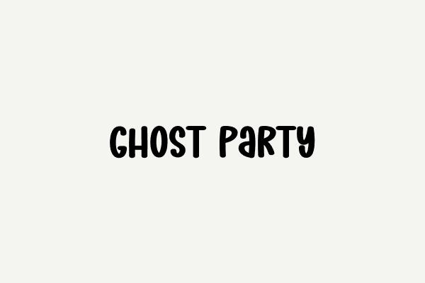 Ghost Party Font