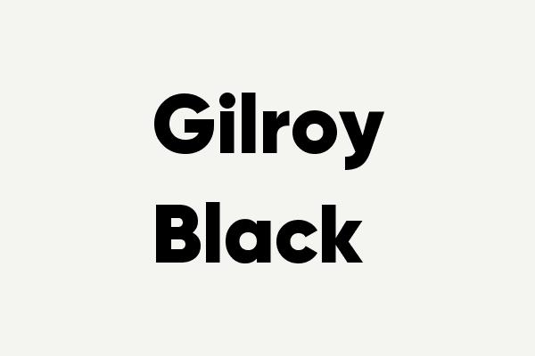Gilroy-Black Font