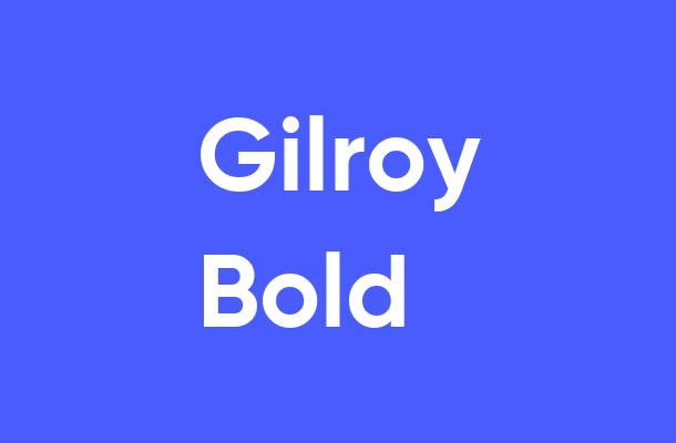 Gilroy-Bold Font