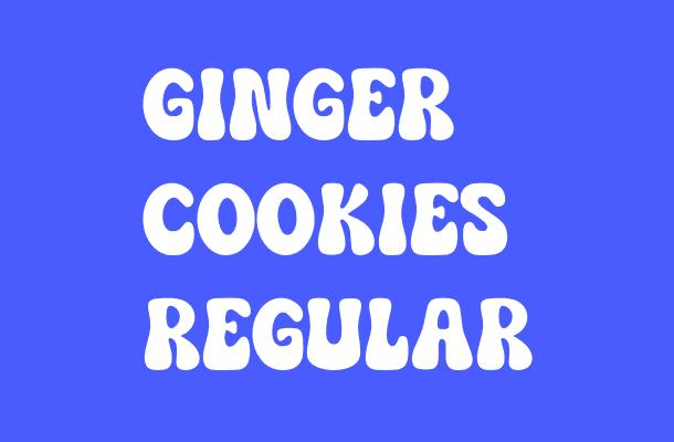 Ginger Cookies Regular Font
