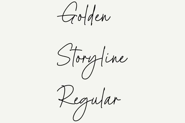 Golden Storyline Regular Font