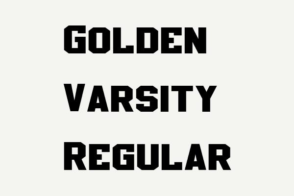 Golden Varsity Regular Font