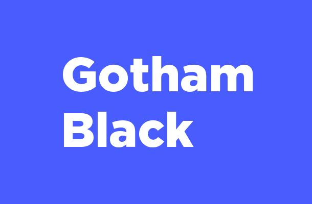 Gotham-Black Font