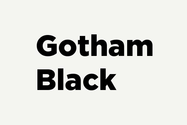 Gotham-Black Font