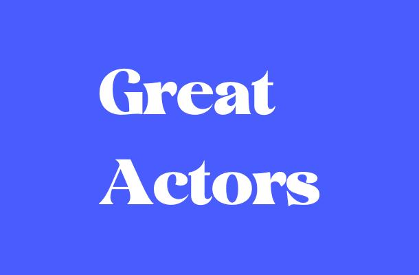 Great Actors Font