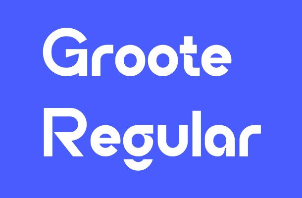 Groote Regular Font