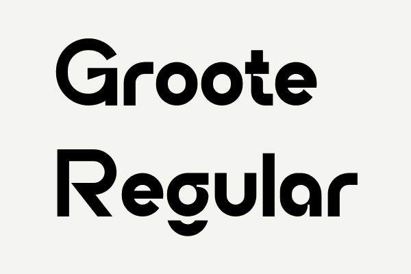 Groote Regular Font