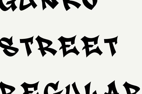 Gunko Street Regular Font